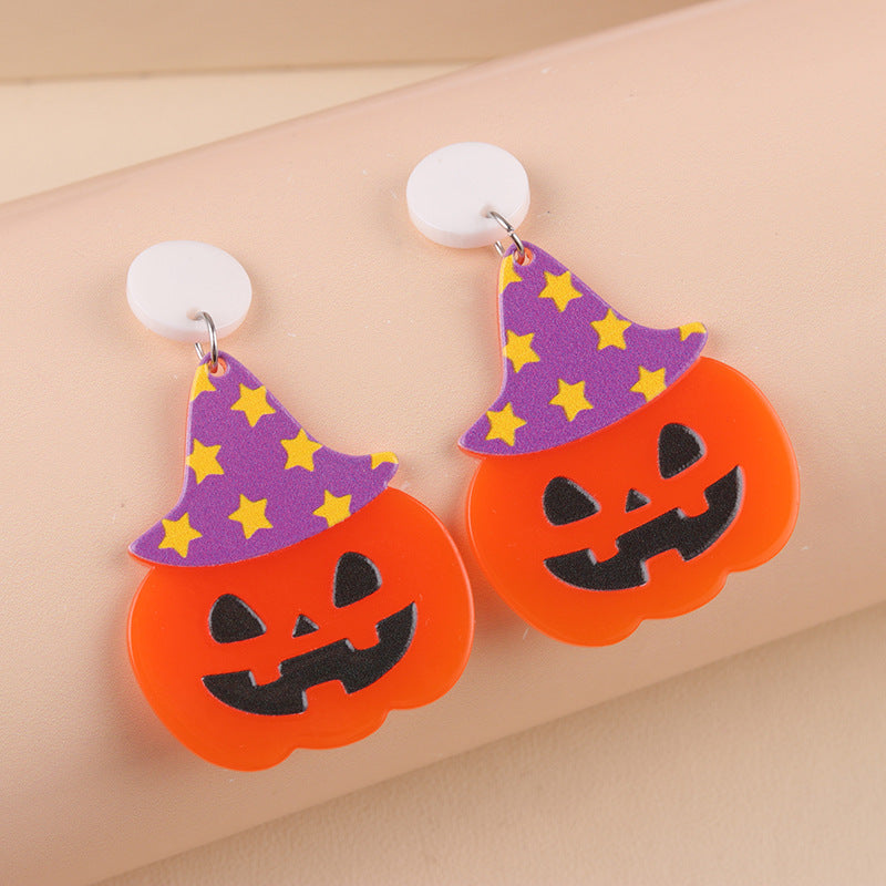Wholesale  dark acrylic exaggerated earrings